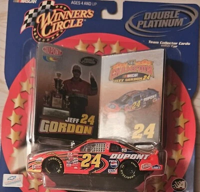 Winners Circle NASCAR Jeff Gordon escala 1,43 doble platino #30248 2001 sellado Foto 1 de 3