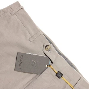 Canali NWT Chinos / Casual Pants Size 54 38 US In Solid Light Gray Corduroy - Picture 1 of 13