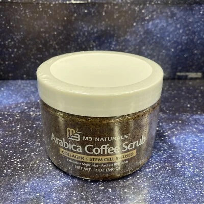M3 Naturals Arabica Coffee Scrub - Collagen + Stem Cell Infused - 12 Oz - Image 1 of 3