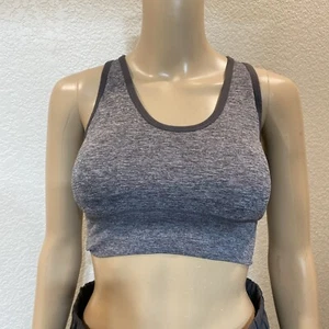 Sujetador deportivo Pro-fit para mujer gris sin costuras medio inalámbrico con tiras - 028 - Imagen 1 de 8