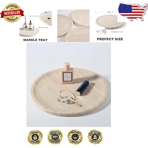 Beautifully Crafted Travertine Catchall Tray - For Home and Special Occasions - Picture 1 of 8