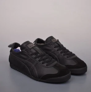 New Onitsuka Tiger MEXICO 66 BLACK BLACK 1183C102 002 Sneakers Authentic Japan - Picture 1 of 7