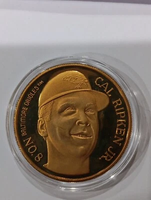  Medallón MLB Cal Ripken Jr. Baltimore Orioles bronce macizo medio ambiente Foto 1 de 2