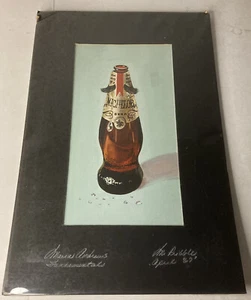 Vintage 1967 Michelob Bierkunst - 10x15 Stück - Farbdruck mit schwarzem Papierrahmen - Bild 1 von 3