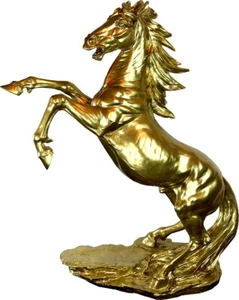 Casa Padrino Designer Dekofigur Wildes Pferd Gold H. 92 cm - Deko Skulptur  - Bild 1 von 1