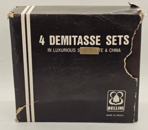 Bellini 4 Demitasse Tassen & Untertassen Sets - Bild 1 von 2