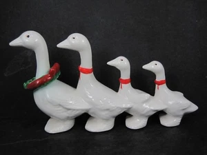 Dept 56 Vintage Ducks Geese in a Row Christmas Figurine 7.5" - Picture 1 of 7
