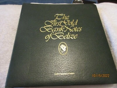 36 Primeros Billetes de Oro de Belice 22 Kt Carpeta COMPLETA Foto 1 de 4