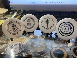 Wham-o Frisbee 4" mini Set of 4 Jim Palmeri New York State regional Director - Picture 1 of 5