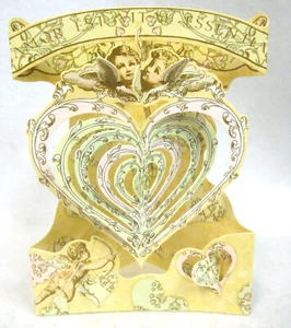 Valentine SALE! Love with Hearts Greeting Card 3-D Swing Card Santoro Graphics - Picture 1 of 5