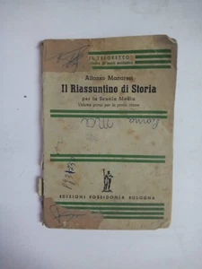 The Riassutino Of Storia Volume Primo Alfonso Manaresi 1956 Editions Poseidonia - Picture 1 of 10