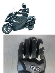 COPRIGAMBE OJ PRO-LEG 22 YAMAHA X-MAX ANNO 300 2015 CON PELLICCIA + GUANTI - Foto 1 di 12