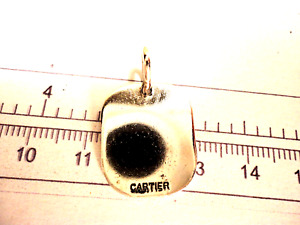 CARTIER Tag Charm Pendant, Silver