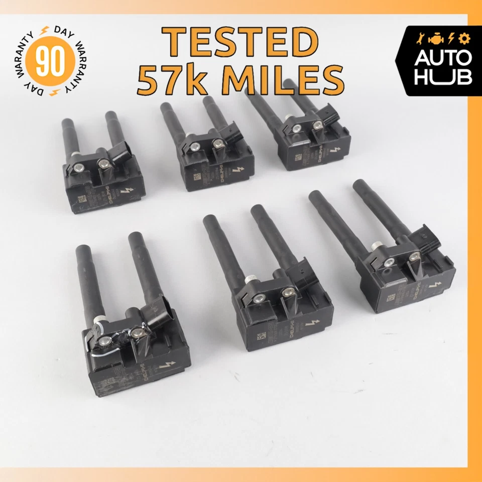 Juego de 6 bobinas de encendido 13-20 Mercedes W222 Maybach S600 G65 AMG OEM 57k Foto 1 de 4