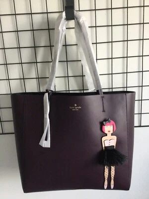 KATE SPADE NEW YORK "ON POINTE BALLERINA" LEATHER HALLIE TOTE, NWT - Image 1 of 4