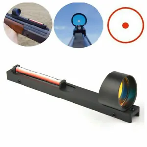  For Shotgun Rib Rail Sight Red Fiber Dot Reflex circle Holographic Scope  - Picture 1 of 6