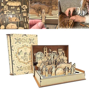 Easter Holy Week Gift Set - Wooden Resurrection Scene & Religious Decor for Home - Picture 1 of 9