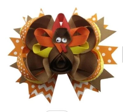 NUEVO Vestido Boutique Acción de Gracias Pavo Niñas Bordado Calado Foto 1 de 4