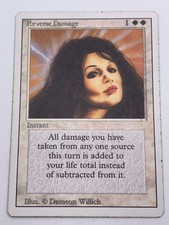 Magic The Gathering💎Reverse Damage💎1994 Deck Master Revised Edition🌟WOTC🌟MTG