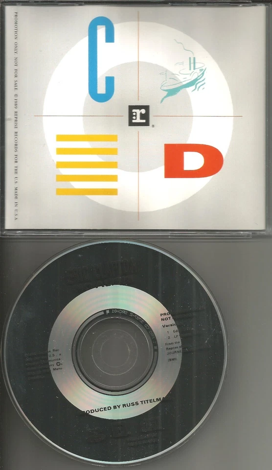 ERIC CLAPTON No alibis w/ RARE RADIO EDIT PROMO DJ CD single 1989 USA MINT 3797 - Image 1 of 1