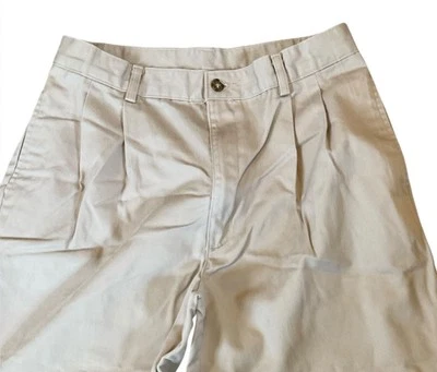 Izod Pleated Pants Boys Size 20 Regular Tan Uniform School Khaki Vtg Y2K - Image 1 of 4