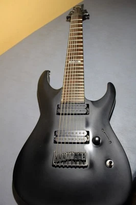 ESP Ltd H-308 2000 8 String Guitar Satin Black Modified *AS IS* - Image 1 of 4