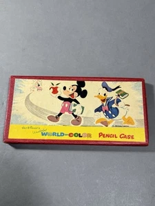 Vintage Mickey Mouse Walt Disney Wonderful World Of Color Pencil Case - Picture 1 of 5