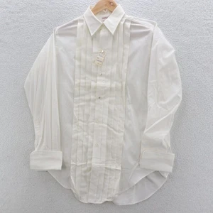 Camisa De Colección Brooks Brothers Makers Para Hombres 15 Esmoquin Blanco Hecha en EE. UU. Hiedra Formal - Imagen 1 de 11