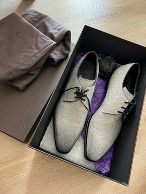 Corthay New $2,100 Silver Dress Shoes 9.5 - Image 1 of 4