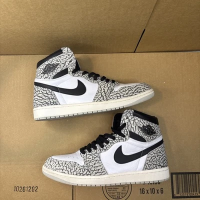Size 10.5 - Nike Air Jordan 1 Retro OG High White Cement DZ5485-052 very clean - Image 1 of 4