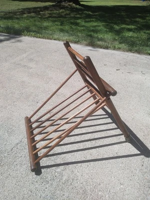 古董原件医疗折叠木制痛风凳腿脚凳漂亮! — 第 1/4 张图片