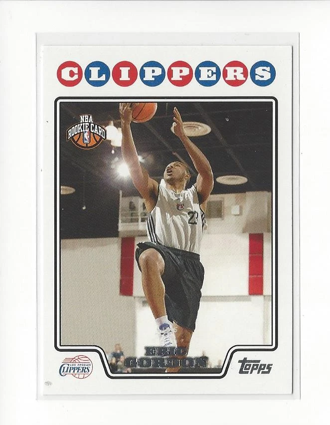 2008-09 Topps #202 Eric Gordon RC Rookie Clippers Rockets - Image 1 of 1