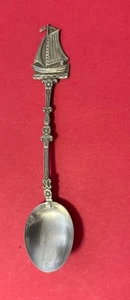 Sailboat 830 Silver Novelty 4” Demitasse Spoon - Picture 1 of 7