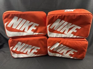 4 Nike Classic Style Schuhkarton Reisetasche orange weiß Reißverschluss LESEN - Bild 1 von 11