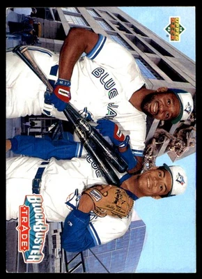 Roberto Alomar / Joe Carter TM 1993 Upper Deck #42 Blue Jays MLB READ FREE SHIP - Image 1 of 2