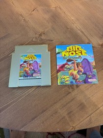 1991 Big Nose the Caveman Nintendo NES Game Gold Cartridge Tested Authentic