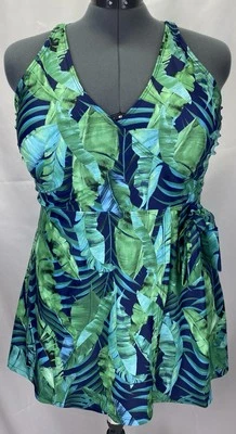 Unbranded Women’s 2X Plus Size Swimsuit Two Piece Tankini Adjustable Straps - Image 1 of 4