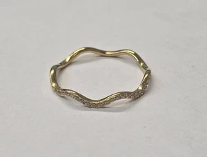 Eleganter Ring – 750 punziert – mit Zirkonia besetzt – Plattierung – Größe 60 - Bild 1 von 6