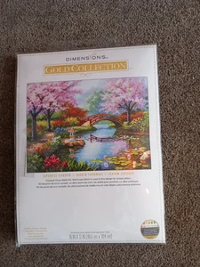 Dimensions Gold Collection Kreuzstich-Set Japanese Garden 16 x 12" Brandneu in Verpackung - Bild 1 von 2