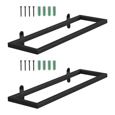 2 Pcs Single Bottle Holder Unique Wall Rack Mounted for Bottles Display Shelf - Image 1 of 4