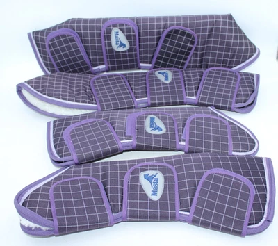 Botas de Viaje Largas Masta Lila Caballo Envío NUEVAS Púrpura Cuadros Forradas de Vellón 20" Foto 1 de 4