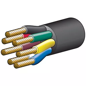 Narva 5874-30TC 7 Core Trailer Cable 4mm 15 Amp - 1 Meter Length - Bild 1 von 1
