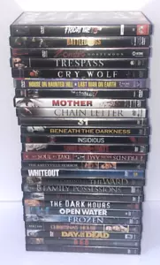 Huge Horror / Thriller 26 DVD Lot Scary Movies Zombies Slashers - Picture 1 of 9