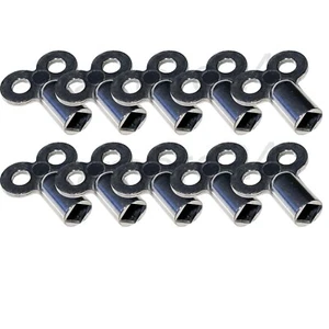 10x Entlüftungsschlüssel Entlüfter Schlüssel Heizung Heizkörper Metall Vierkant - Bild 1 von 1