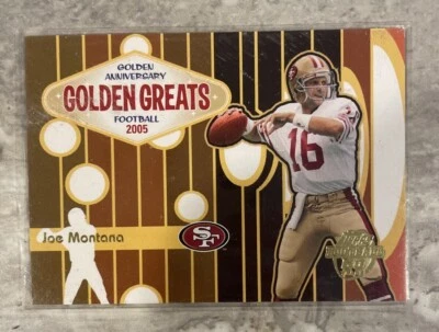 2005 Topps Chrome Golden Anniversary Greats Joe Montana GA1 PWE - Image 1 of 2