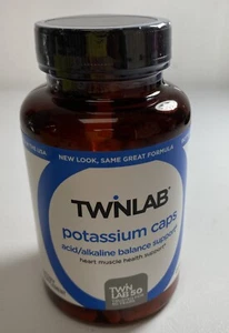 Twinlab Potassium Caps - Muscle, Heart & Tissue Health 180 Caps, 99 mg Potassium - Picture 1 of 3