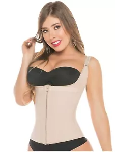 Gilet controllo pancia cintura Fajas Colombianas Moldeadora Reductora Salome 0313 - Foto 1 di 9