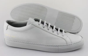 Men's COMMON PROJECTS 'Achilles 1528' Gray Leather Sneakers Size US 11 EUR 44 - Picture 1 of 7