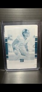 2017 Landon Collins PRINTING PLATE 1/1 Cyan Playoff Football Plates & Patches