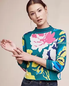 NEW Anthropologie Laine Floral Pullover by Monogram Size M - Picture 1 of 4